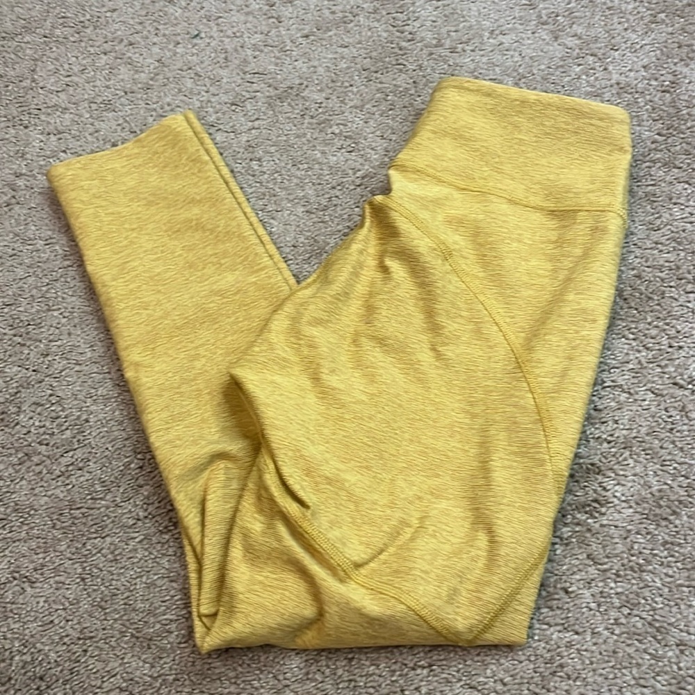 Outdoor voices yellow leggings XS